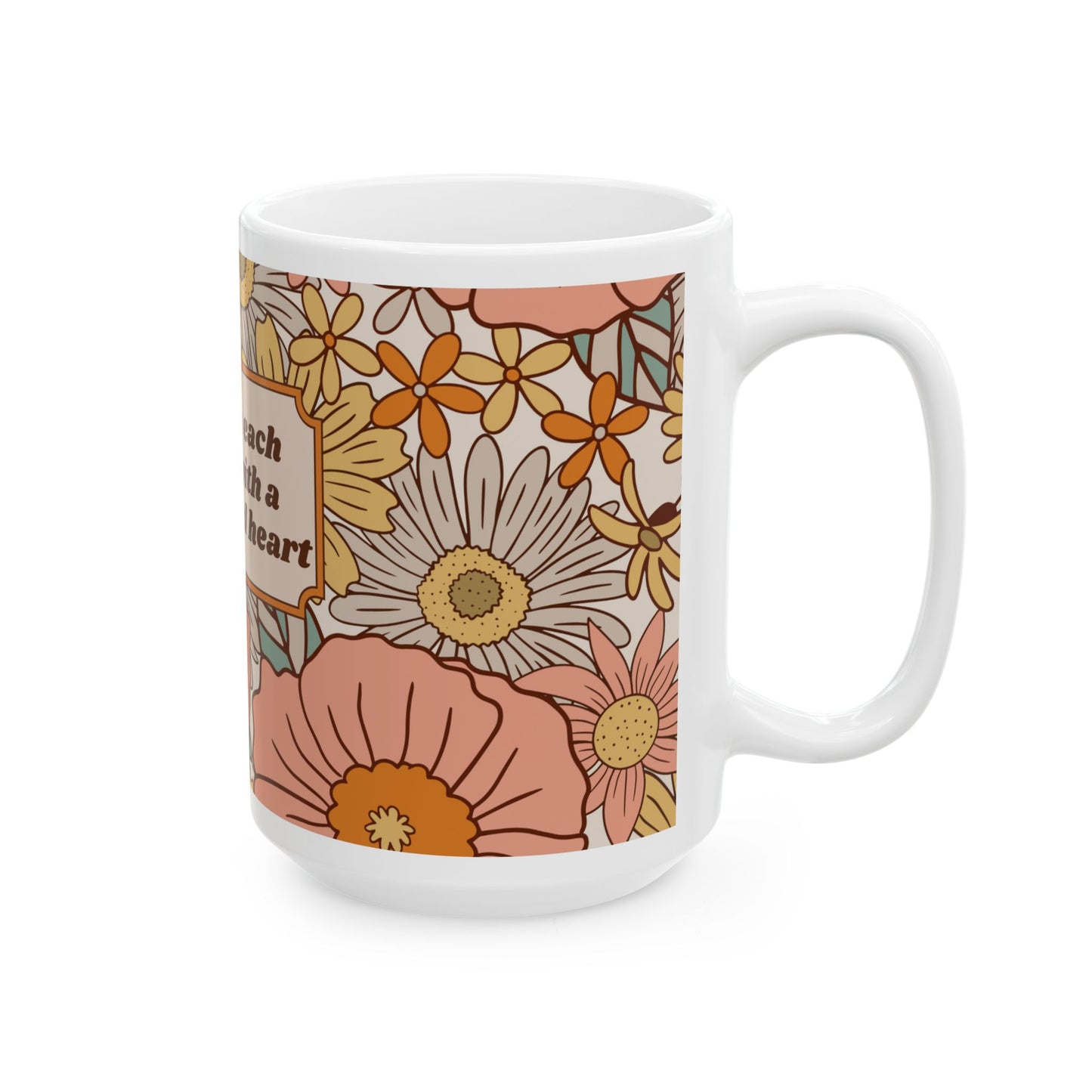 Begin Each Day with a Grateful Heart: Ceramic Mug, (11oz, 15oz)