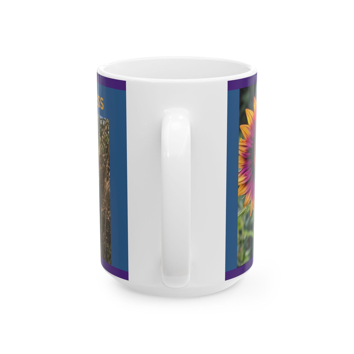 Ceramic Mug, Sunflowers, Light in the Darkness, (15oz)