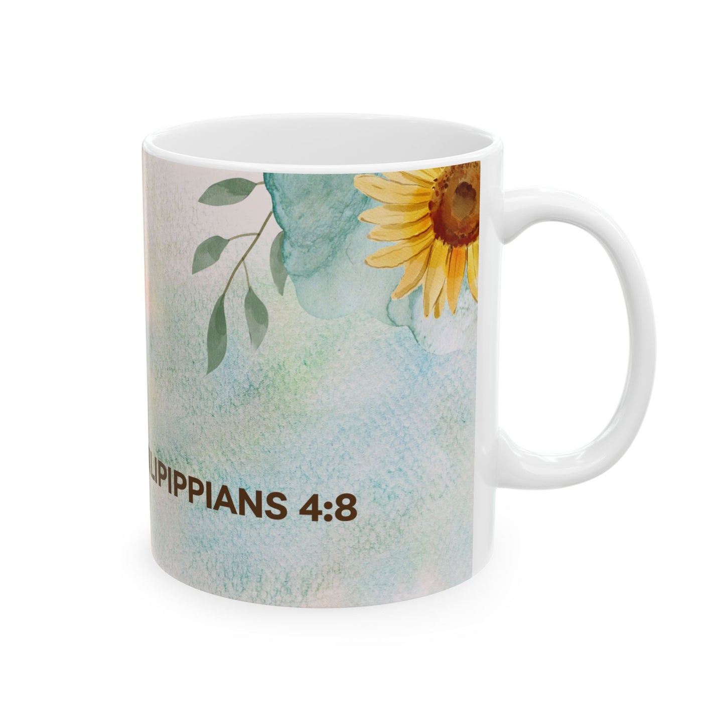 Whatever is Lovely... Ceramic Mug, (11oz)