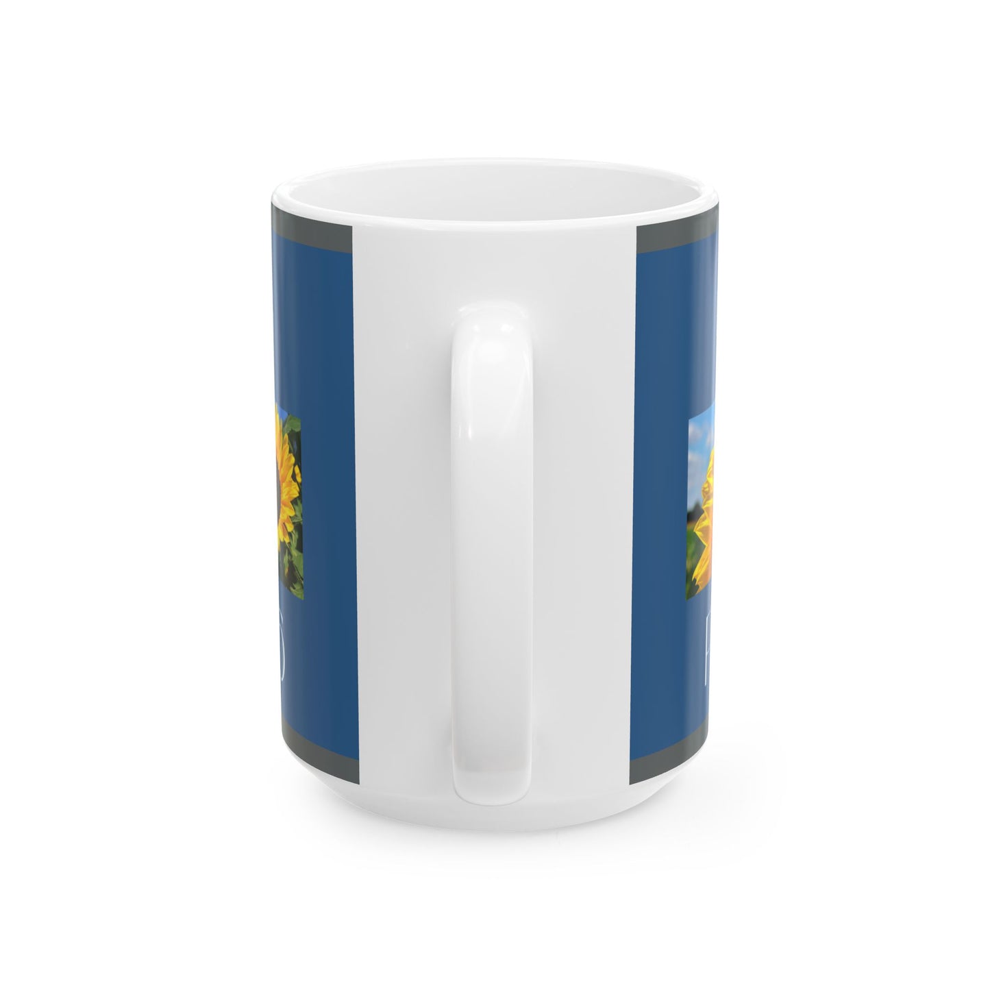 Ceramic Mug, Blue, Proverbs 3:5-6, (15oz)