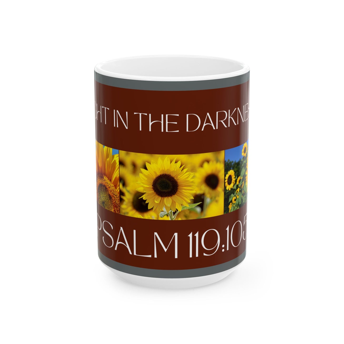 Ceramic Mug, Deep Red, Psalm 119:105 (15oz)