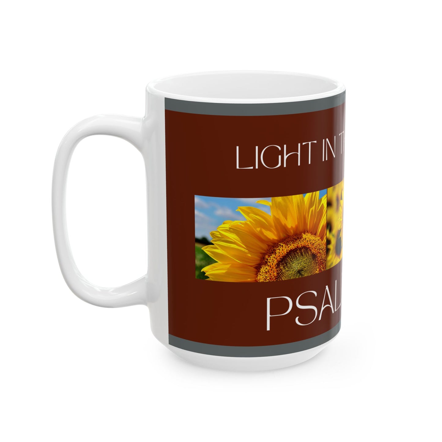 Ceramic Mug, Deep Red, Psalm 119:105 (15oz)