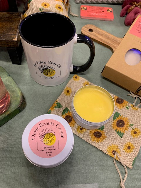 Oasis Beauty Cream: GrassFed Beef Tallow Balm