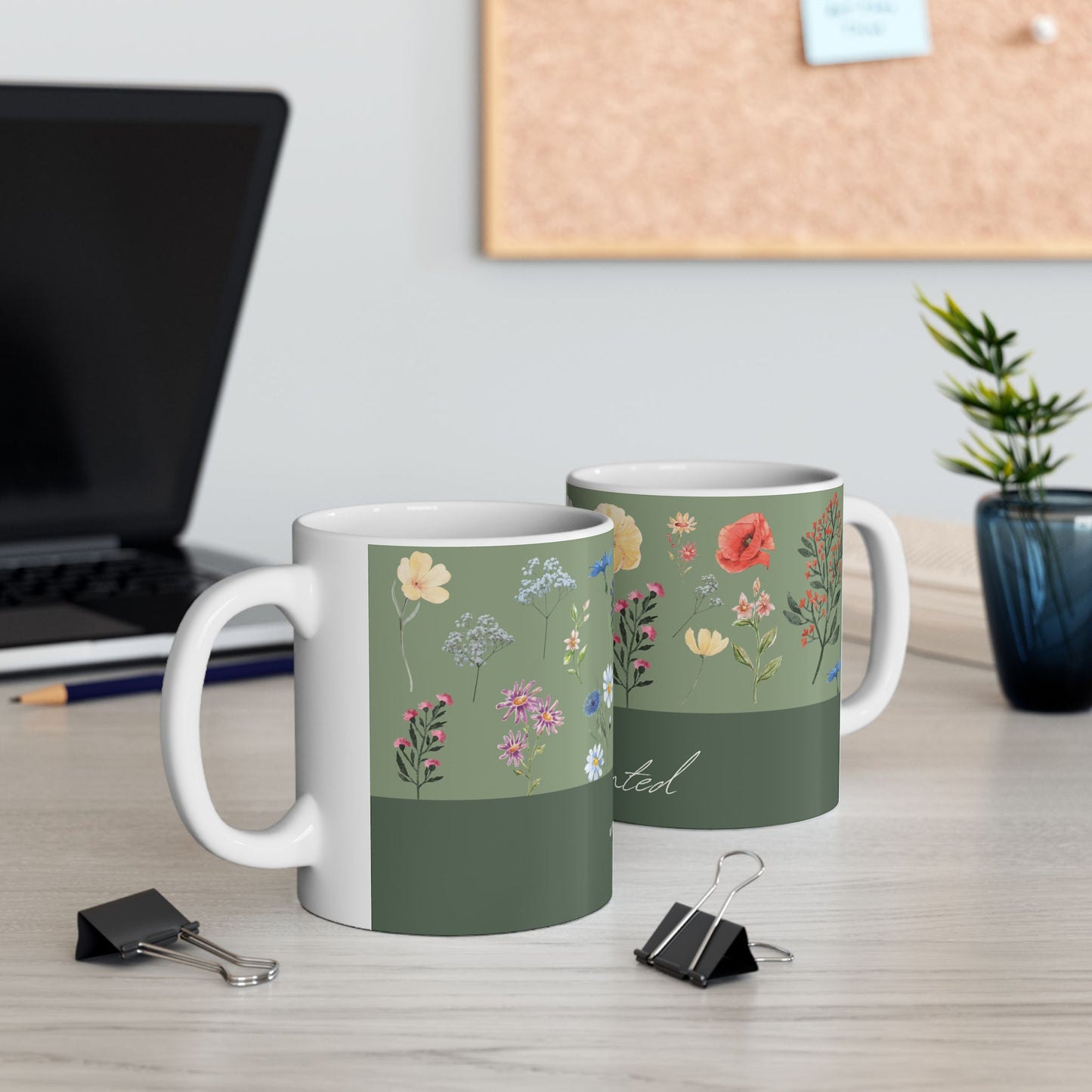 Bloom Where You Are Planted Ceramic Mug, (11oz, 15oz)