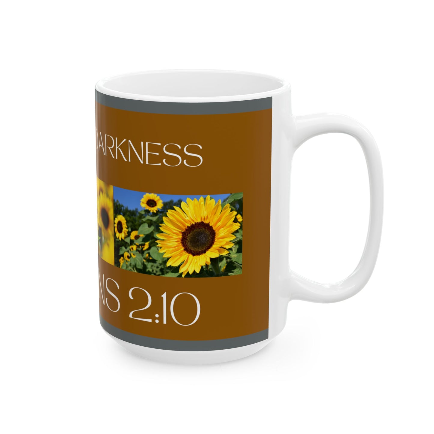 Ceramic Mug, Brown, Ephesians 2:10, (15oz)
