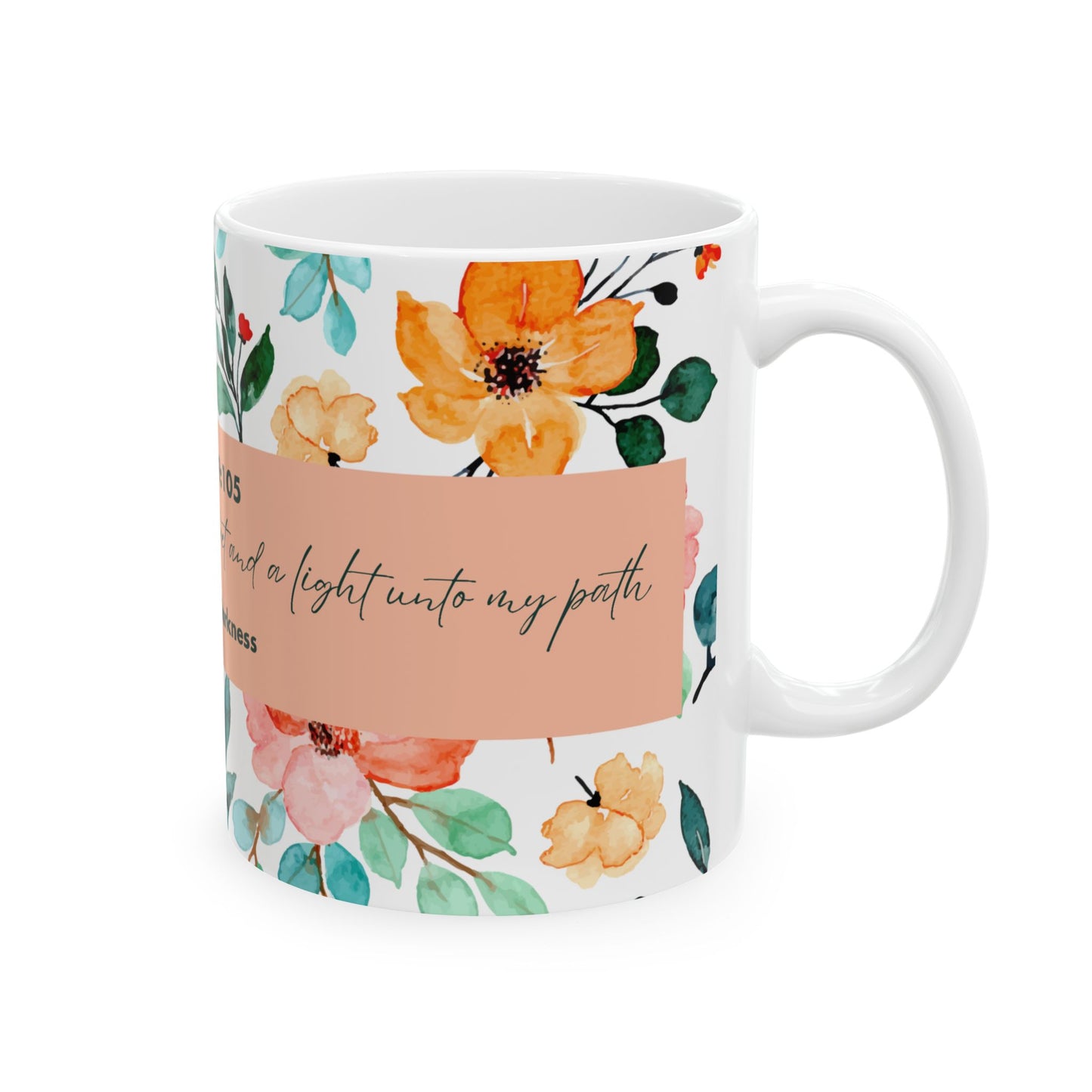 Ceramic Mug, Psalm 119:105,  (11oz, 15oz)
