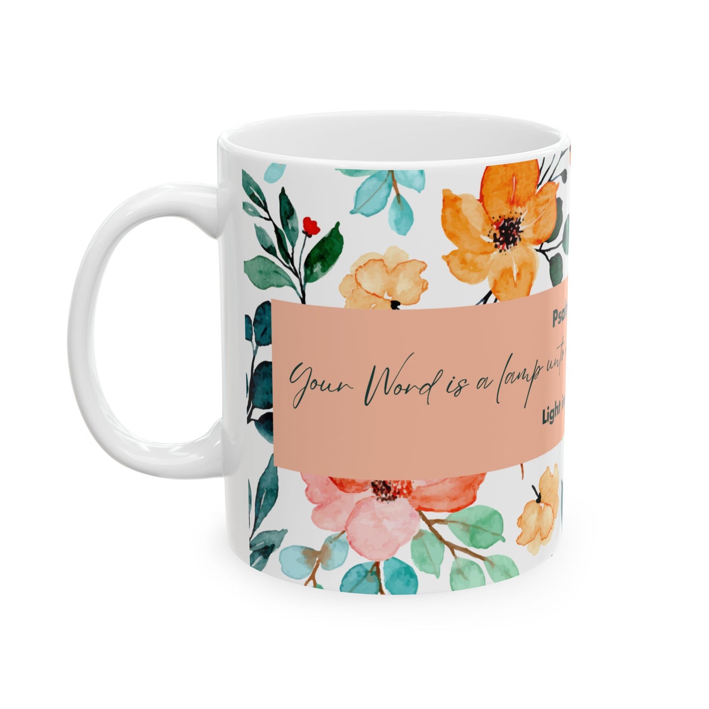 Ceramic Mug, Psalm 119:105,  (11oz, 15oz)