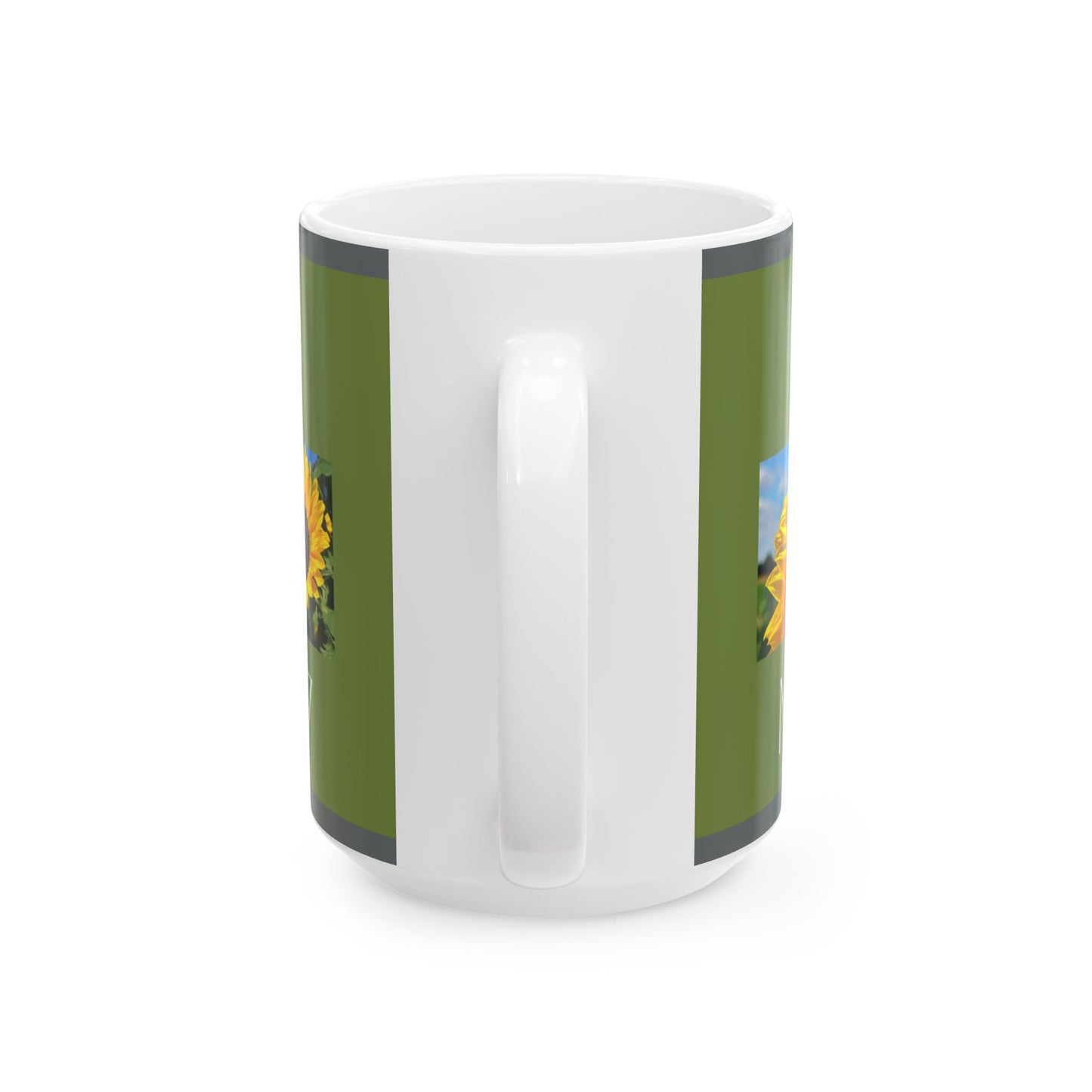 Ceramic Mug, Green, Matthew 5:14-17, (15oz)