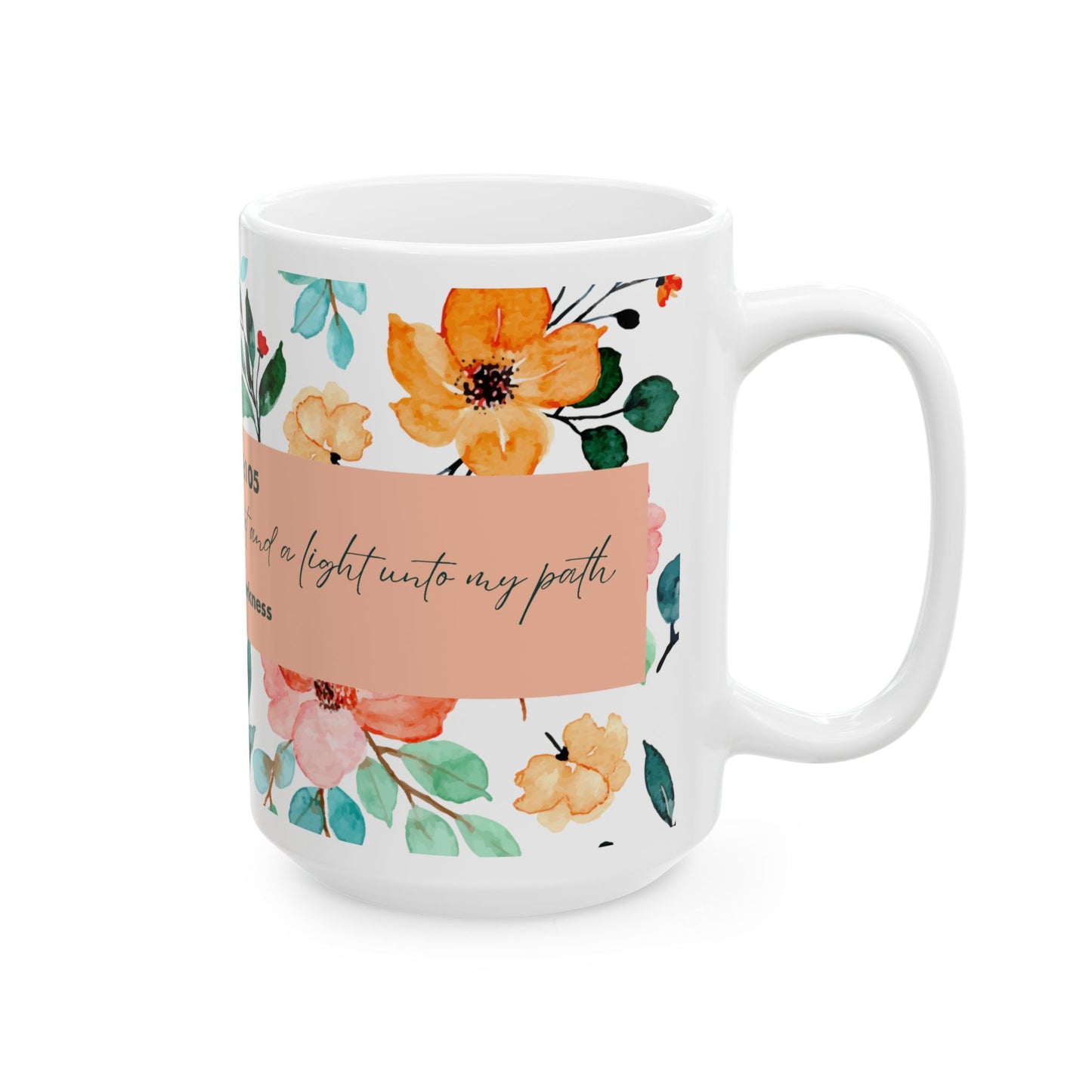Ceramic Mug, Psalm 119:105,  (11oz, 15oz)
