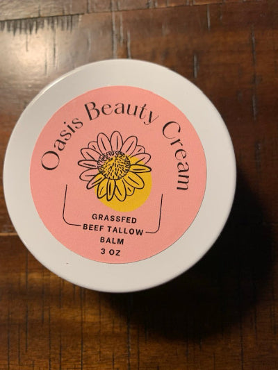 Oasis Beauty Cream: GrassFed Beef Tallow Balm