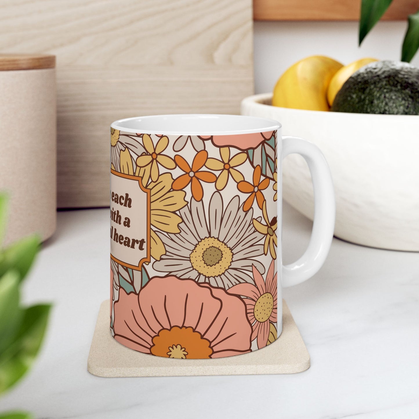 Begin Each Day with a Grateful Heart: Ceramic Mug, (11oz, 15oz)