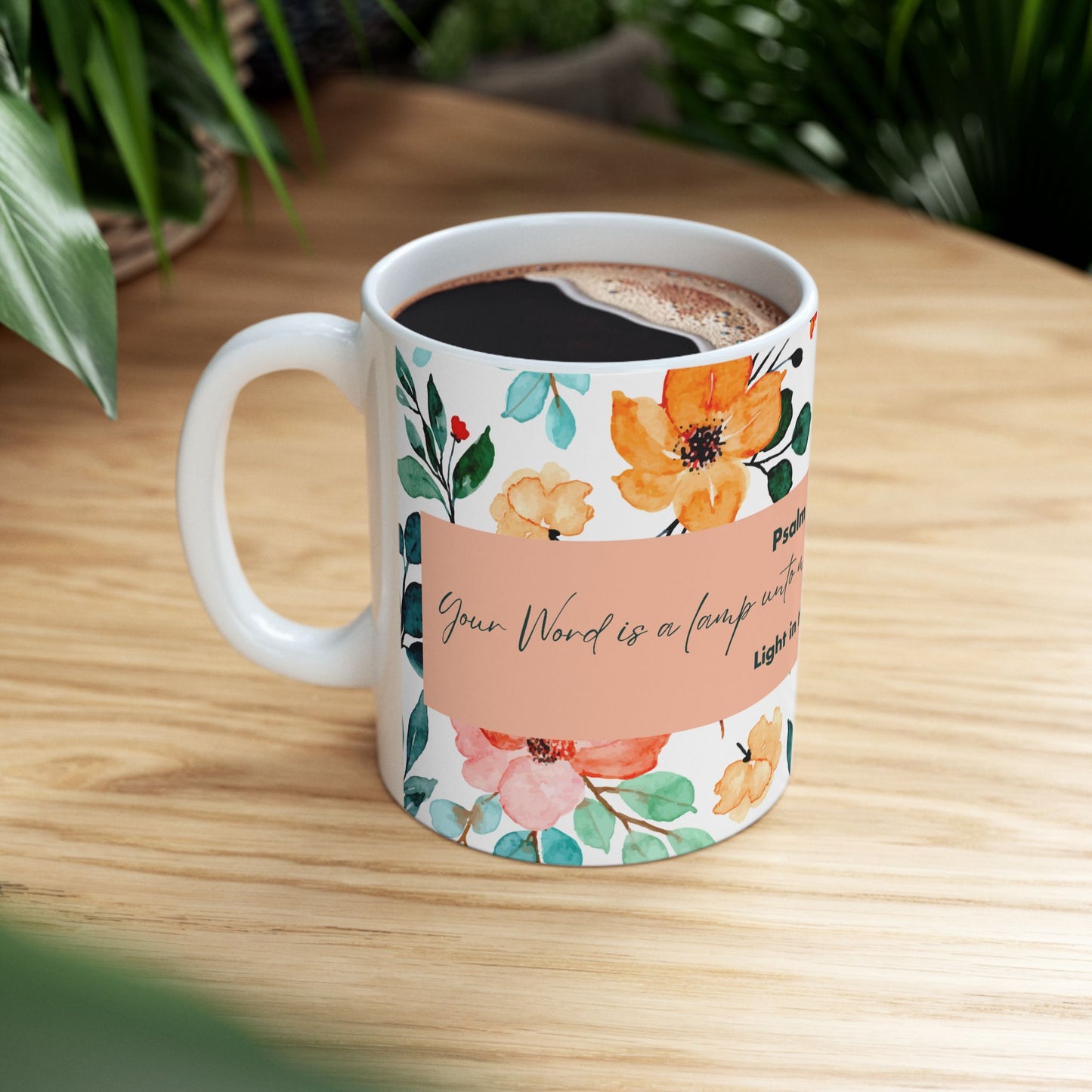 Ceramic Mug, Psalm 119:105,  (11oz, 15oz)