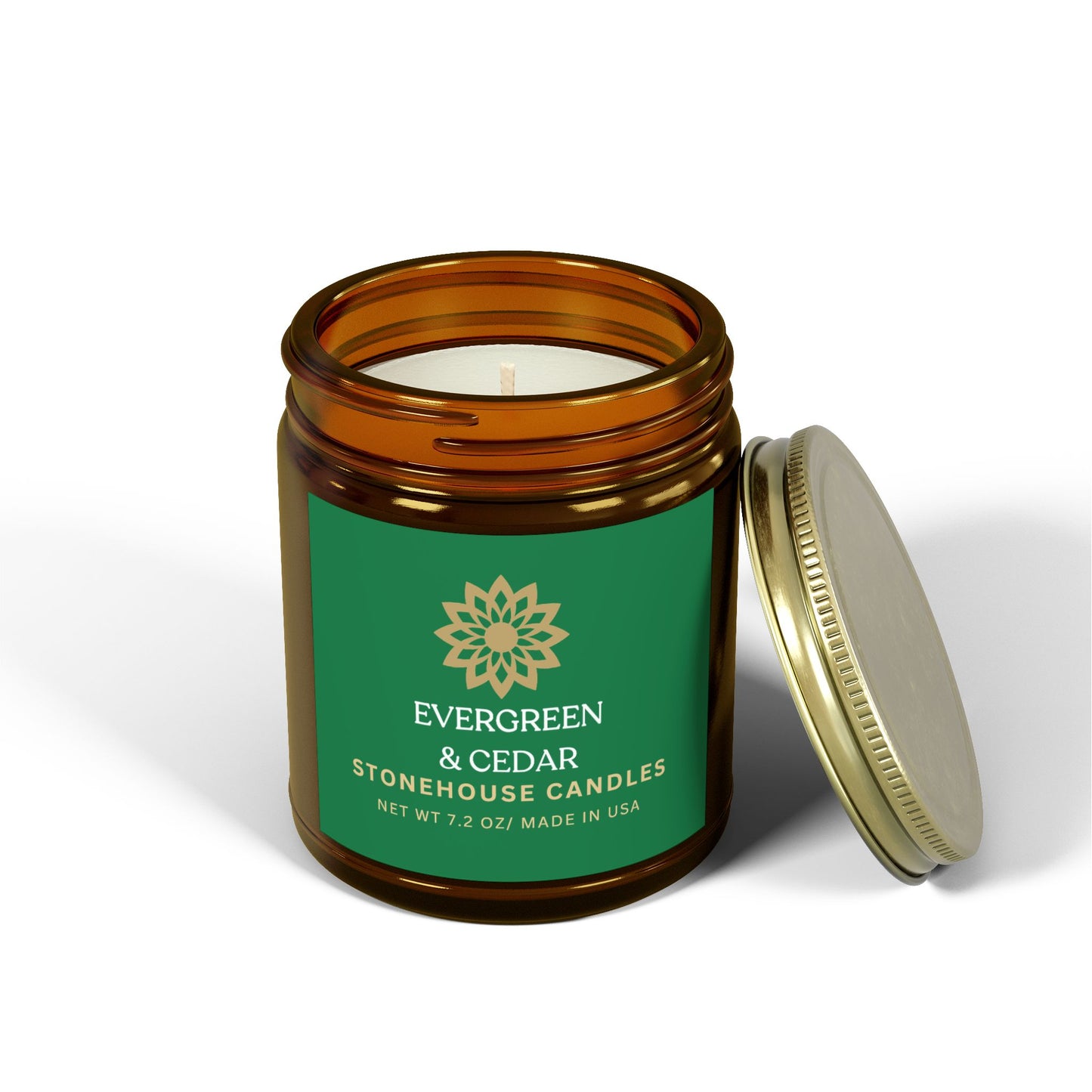 Evergreen & Citrus, Coconut Apricot Wax (7.2 oz)